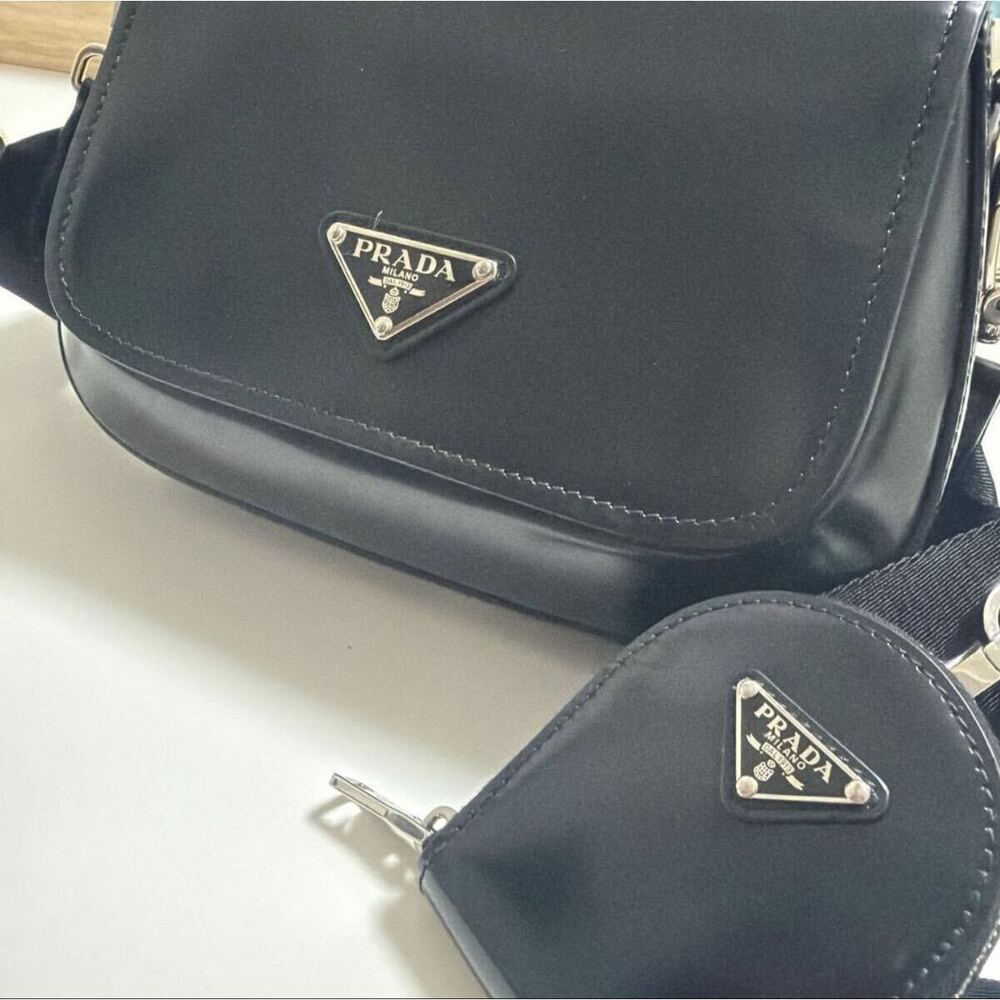 PRADA shoulder bag triangular Cleo